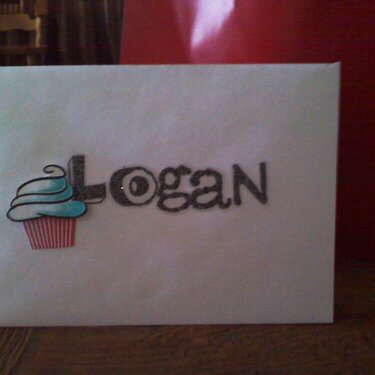 Matching Envelope for Logan&#039;s Bday Card