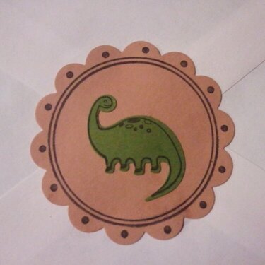 Dino Stamp for Martha Stewart dino punch!