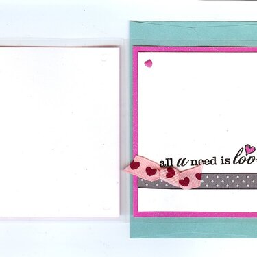 Inside of &quot;LOVE&quot; card