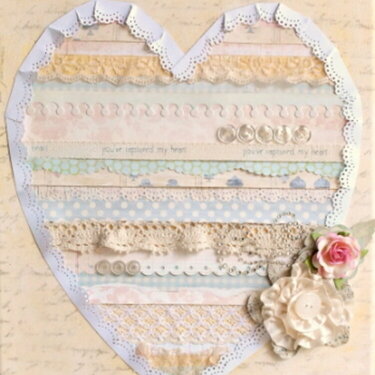 Shabby Chic altered canvas