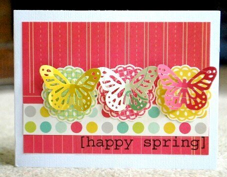 Happy Spring card *SRM stickers*