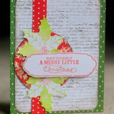 A Merry Little Christmas card *Cosmo Cricket, Dear Lizzy*