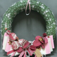 Wreath featuring New Ruby Rock it Christmas