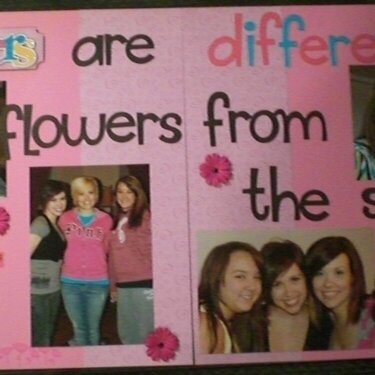 Sisters are different flowers from the same garden