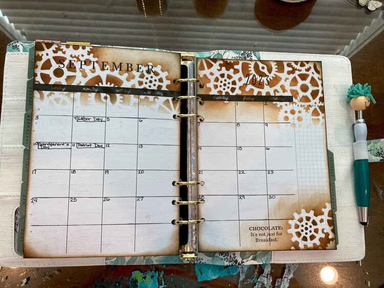 Planner for friend - Aug. 2023