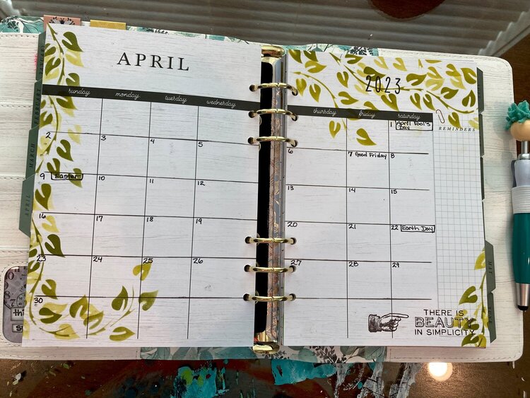 Planner for friend - April 2023