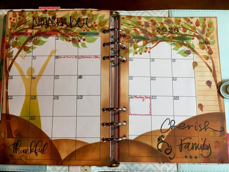 Alyssas planner - November