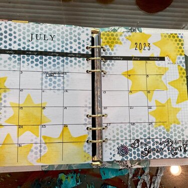 Planner for friend - July 2023