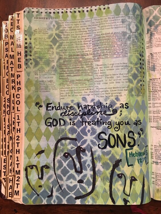 Bible Journal - treating as Sons.