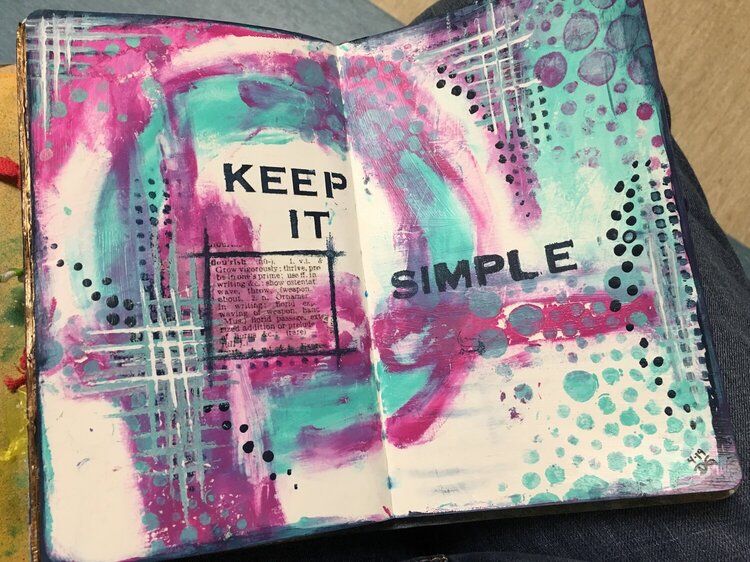 Keep It Simple - art journal