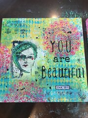 ÂBeautifulÂ Art piece 12x12 wood - Hannah