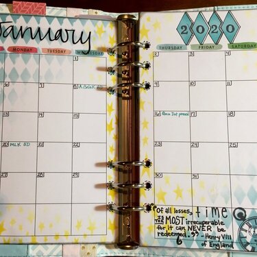 Alyssas planner - Jan