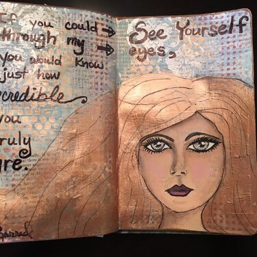 Art journal/drawing faces