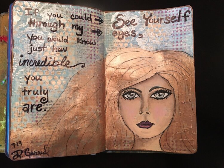 Art journal/drawing faces