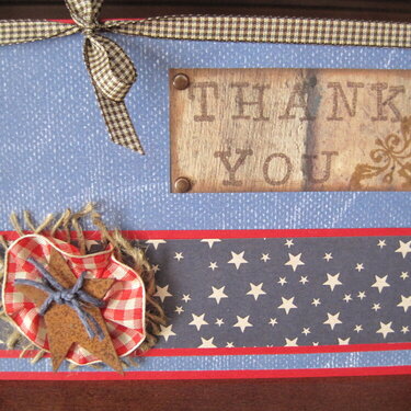 Military Thank You Card (Front)