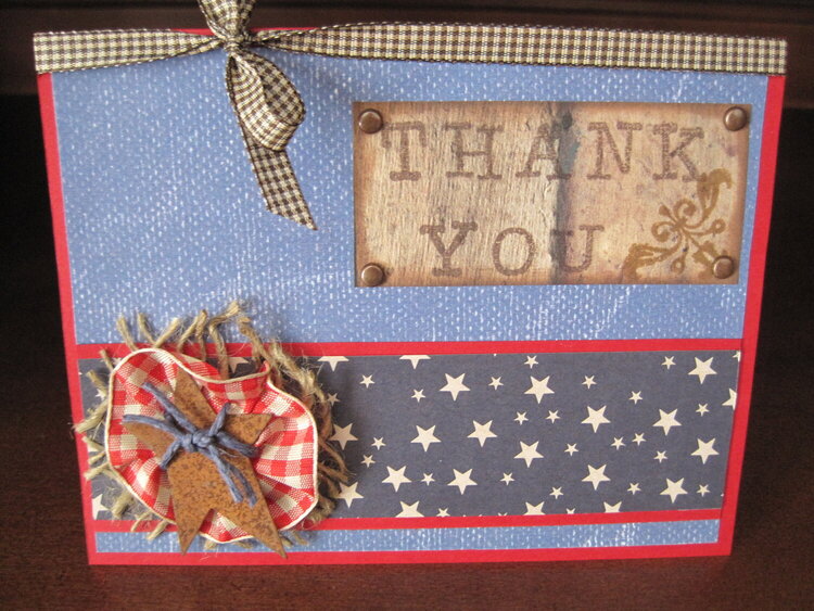 Military Thank You Card (Front)