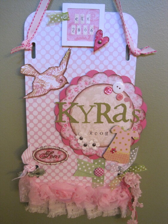 Door Sign/Wall Hanging - Kyra&#039;s Room