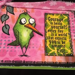 Courage Bird Card - J. Todd