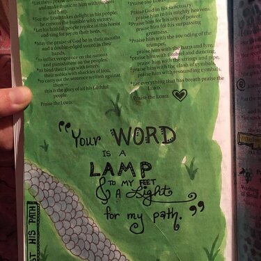 Bible Journal page (M.Garred) - Your Word