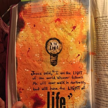 Bible Journaling - M.Garred (Be the Light)
