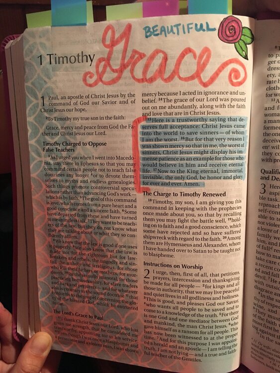 Bible Journaling - M.Garred (Beautiful Grace)