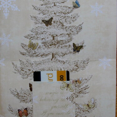 Inside Butterfly Christmas Card