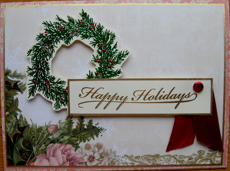 Wreath Christmas Card
