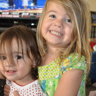 My girls- taken with the new Nikon D5000