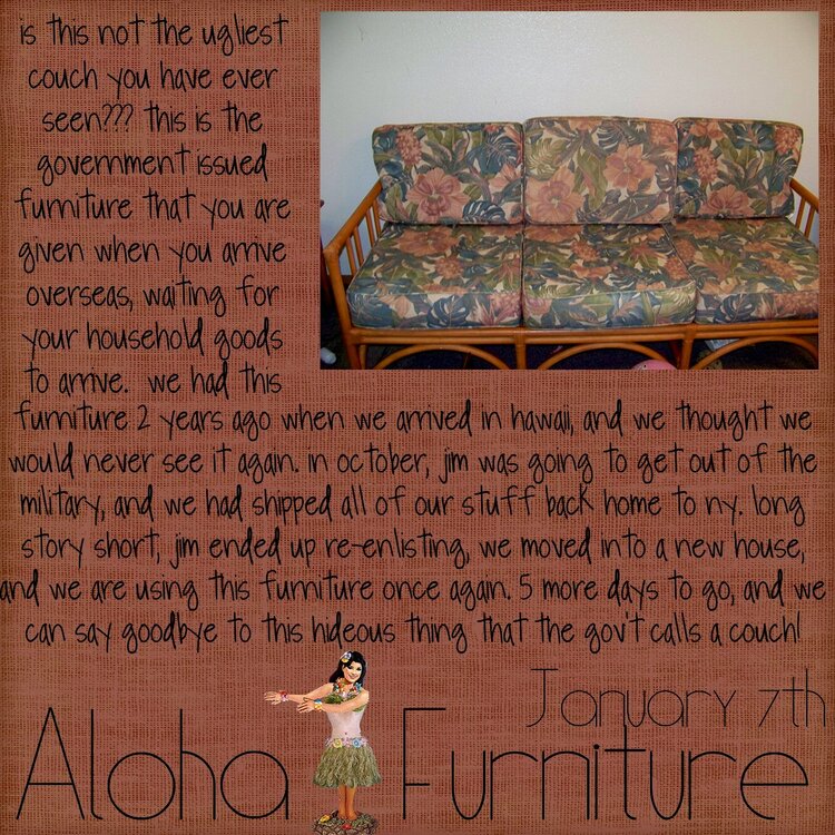 Aloha Furniture p365 Day 7