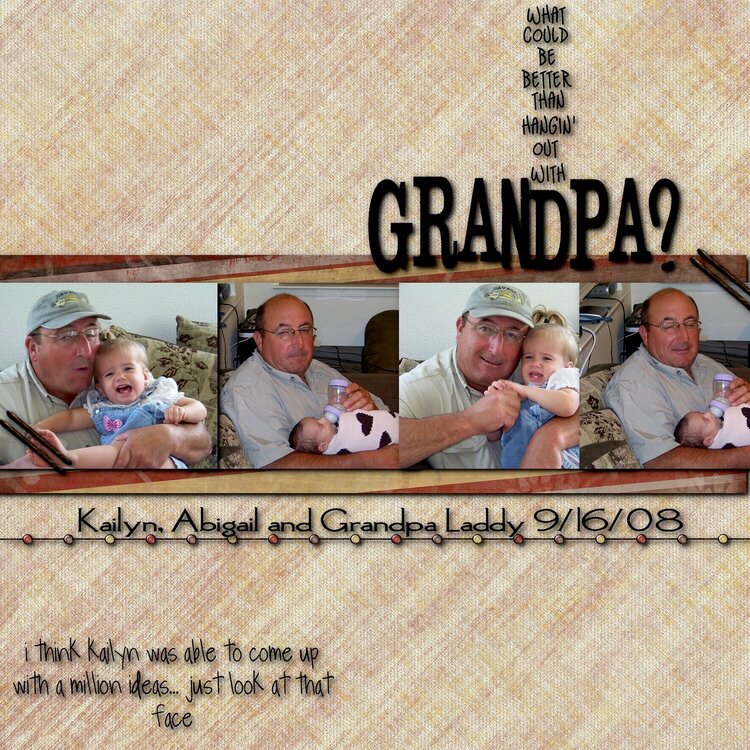 Hanging with grandpa