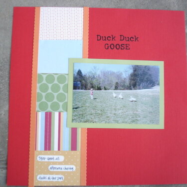 Duck duck goose