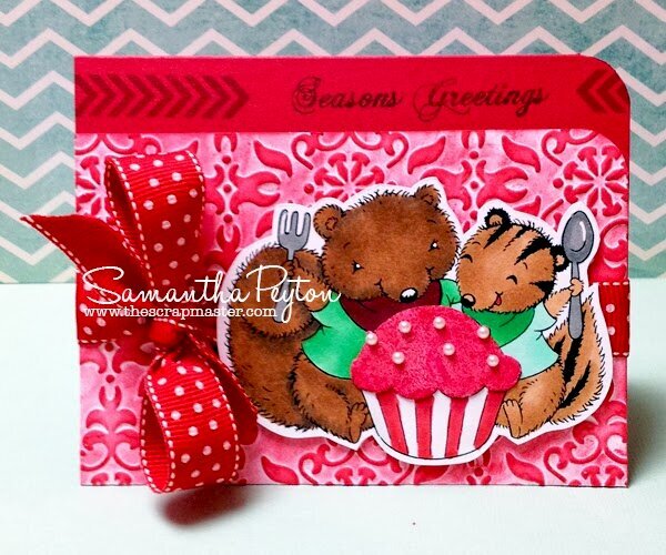 Scented Cupcake Holiday Card