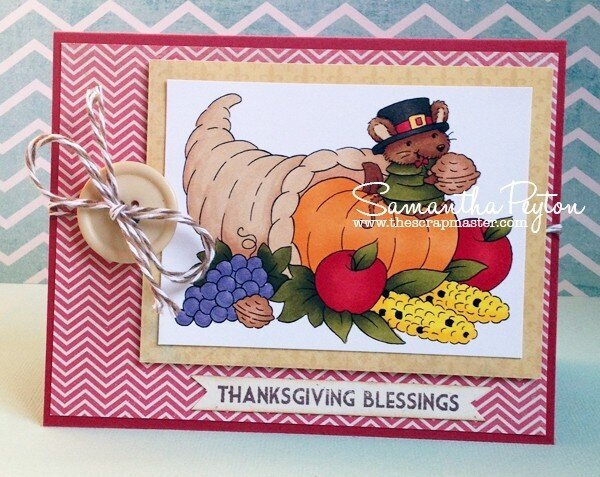 Thanksgiving Blessings card Tutorial