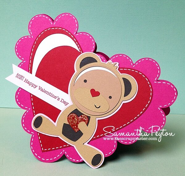 Teddy Bear Heart Card
