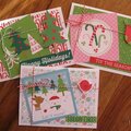 DoodleSanta Christmas cards 1,2,3 2017