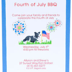 Fourth of July BBQ Invitation