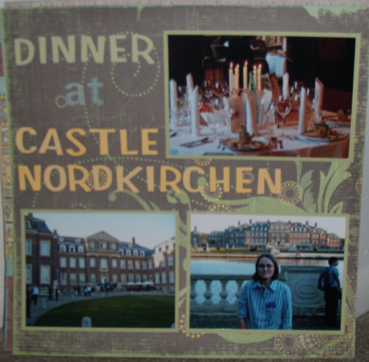 dinner at castle nordkirchen