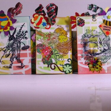 Tags for mini book.