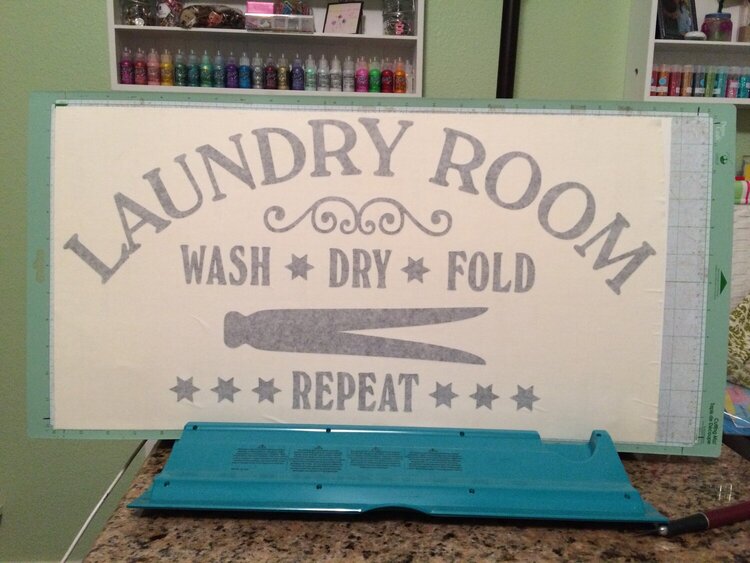 Vinyl Laundry Room Sign
