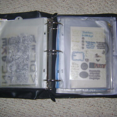 view 1 of clear stamp binder