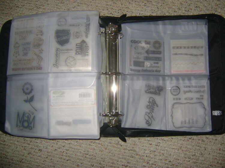 view 2 of clear stamp binder