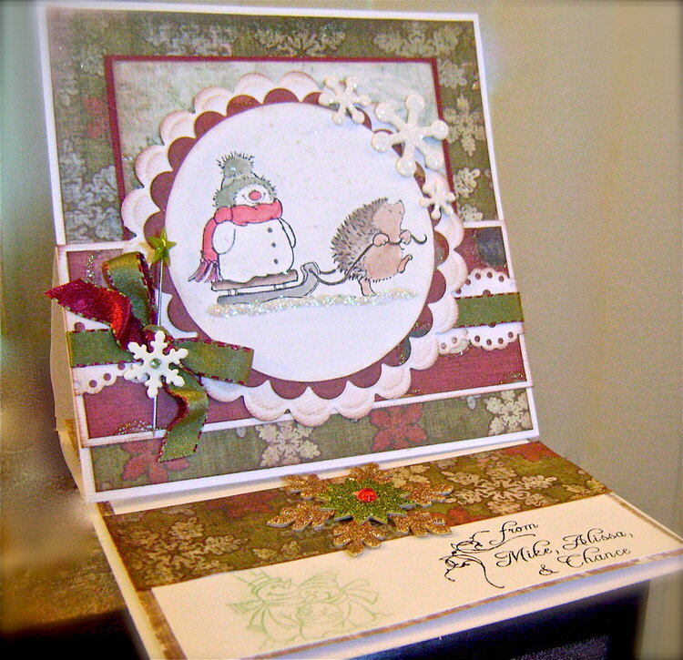 Snowman Easel Card