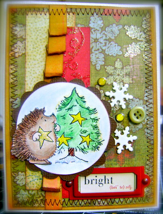 Penny Black Hedgehog Christmas Card