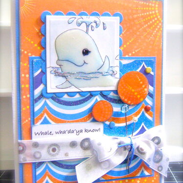 Whale Card *Whimsy Stamps*