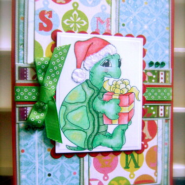 Christmas Turtle *Whimsy Stamps*
