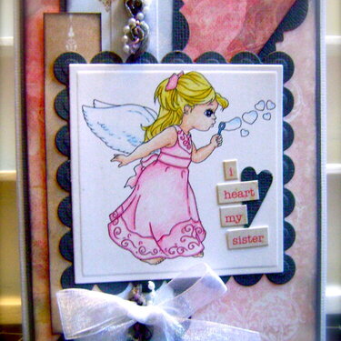 i heart my sister *Whimsy Stamps* and *Flying Unicorn*