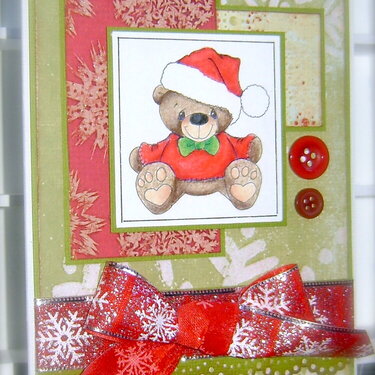 christmas bear *whimsy stamps*