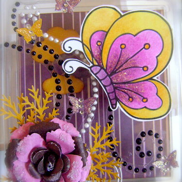 Butterfly Treat Box *Whimsy Stamps* and *Flying Unicorn*