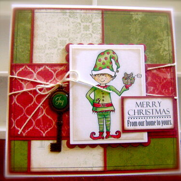 Merry Christmas Elf *whimsy stamps* and *flying unicorn*