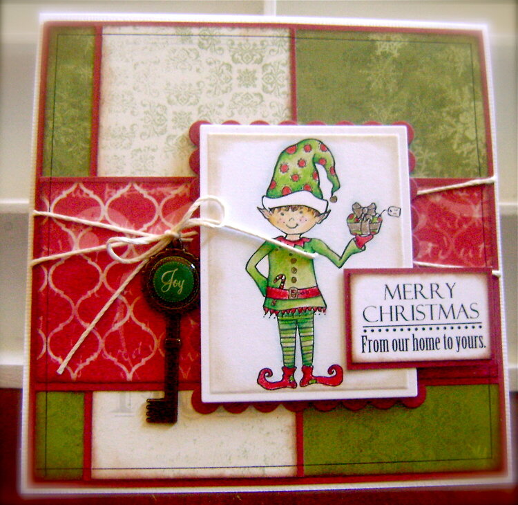 Merry Christmas Elf *whimsy stamps* and *flying unicorn*